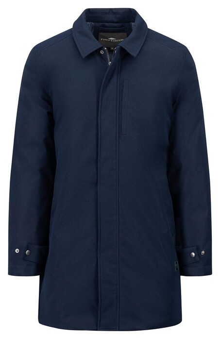 Fynch-Hatton Twill Carcoat Coat Dark Navy