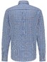 Fynch-Hatton Twill Check Overhemd Navy-Blauw