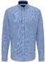Fynch-Hatton Twill Vichy Button Down Shirt Blue