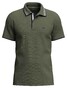 Fynch-Hatton Uni Color Contrast Tipping Polo Dusty Olive