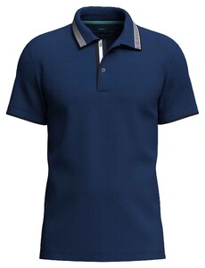 Fynch-Hatton Uni Color Contrast Tipping Polo Midnight