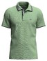 Fynch-Hatton Uni Color Contrast Tipping Polo Soft Groen