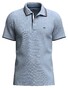 Fynch-Hatton Uni Color Contrast Tipping Polo Summer Breeze