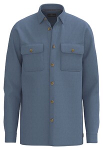 Fynch-Hatton Uni Color Corduroy Overshirt Cloud Blue