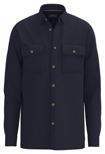 Fynch-Hatton Uni Color Corduroy Overshirt Navy
