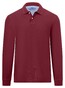 Fynch-Hatton Uni Color Longsleeve Supima Cotton Polo Ruby Red