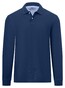 Fynch-Hatton Uni Color Longsleeve Supima Cotton Poloshirt Midnight