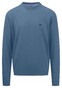 Fynch-Hatton Uni Color O-Neck Superfine Cotton Pullover Cloud Blue