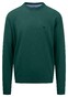 Fynch-Hatton Uni Color O-Neck Superfine Cotton Pullover Dark Emerald