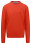 Fynch-Hatton Uni Color O-Neck Superfine Cotton Pullover Flame