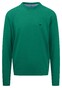 Fynch-Hatton Uni Color O-Neck Superfine Cotton Pullover Grass Green