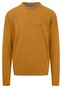 Fynch-Hatton Uni Color O-Neck Superfine Cotton Pullover New Dijon