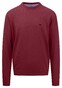 Fynch-Hatton Uni Color O-Neck Superfine Cotton Pullover Ruby Red