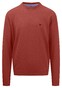 Fynch-Hatton Uni Color O-Neck Superfine Cotton Pullover Rust