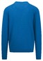 Fynch-Hatton Uni Color O-Neck Superfine Cotton Pullover Vibrant Blue