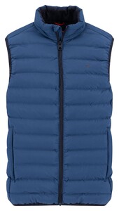 Fynch-Hatton Uni Color Padded Lightweight Body-Warmer Misty Blue