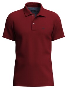 Fynch-Hatton Uni Color Premium Cotton Poloshirt Garnet Red