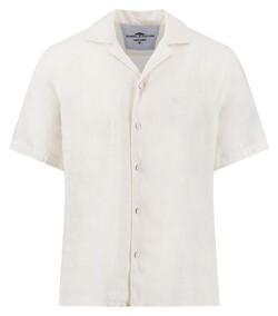 Fynch-Hatton Uni Color Premium Linnen Overhemd Wit