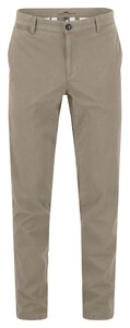 Fynch-Hatton Uni Color Subtle Cotton Stretch Pants Beige