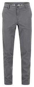 Fynch-Hatton Uni Color Subtle Cotton Stretch Pants Steel