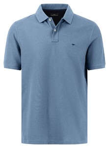 Fynch-Hatton Uni Color Supima Cotton Polo Cloud Blue