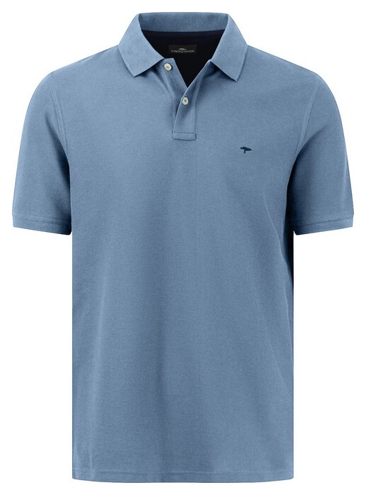 Fynch-Hatton Uni Color Supima Cotton Polo Cloud Blue