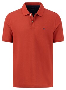 Fynch-Hatton Uni Color Supima Cotton Polo Roest