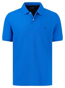 Fynch-Hatton Uni Color Supima Cotton Polo Vibrant Blue