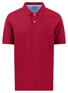 Fynch-Hatton Uni Color Supima Cotton Poloshirt Cranberry Red