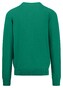 Fynch-Hatton Uni Color V-Neck Superfine Cotton Pullover Grass Green