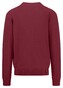 Fynch-Hatton Uni Color V-Neck Superfine Cotton Pullover Ruby Red