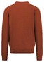 Fynch-Hatton Uni Color V-Neck Superfine Cotton Pullover Rust