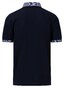 Fynch-Hatton Uni Contrast Mercerized Cotton Poloshirt Navy