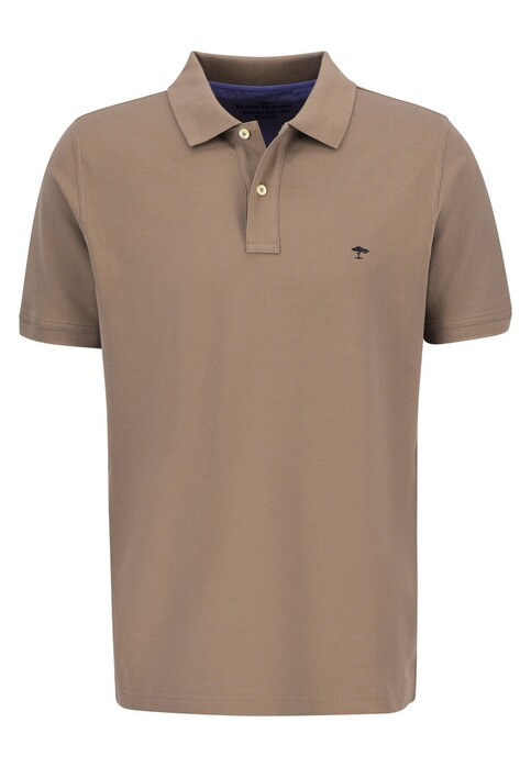 Fynch-Hatton Uni Cotton Polo Soft Supima Cotton Pique Poloshirt Sand