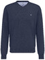 Fynch-Hatton Uni Cotton V-Neck Pullover Night
