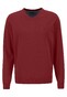 Fynch-Hatton Uni Cotton V-Neck Pullover Scarlet