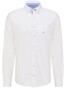 Fynch-Hatton Uni Dobby Button Down Overhemd Wit