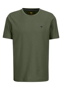 Fynch-Hatton Uni O-Neck Soft Supima Cotton Piqué T-Shirt Dusty Olive