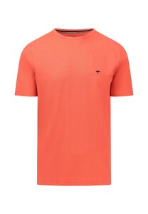 Fynch-Hatton Uni O-Neck Soft Supima Cotton Piqué T-Shirt Flamingo