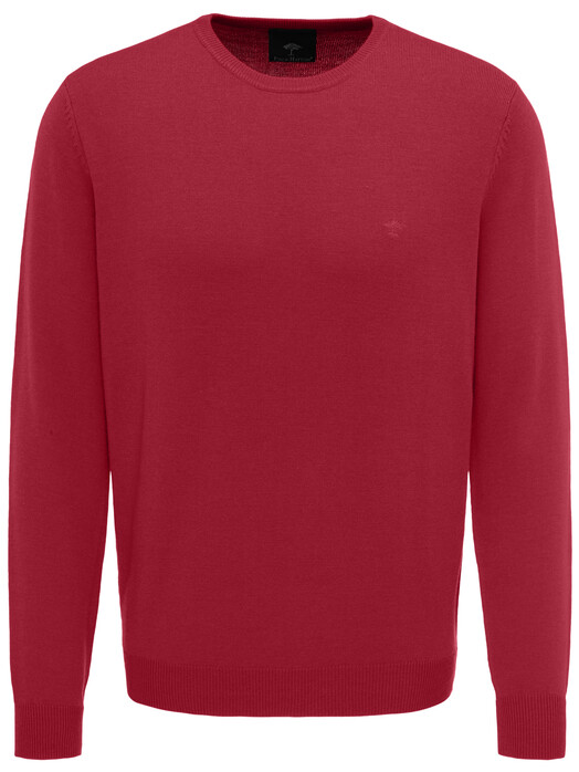 Fynch-Hatton Uni O-Neck Wool Pullover Scarlet
