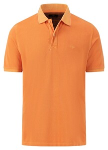 Fynch-Hatton Uni Piqué Washed Poloshirt Papaya