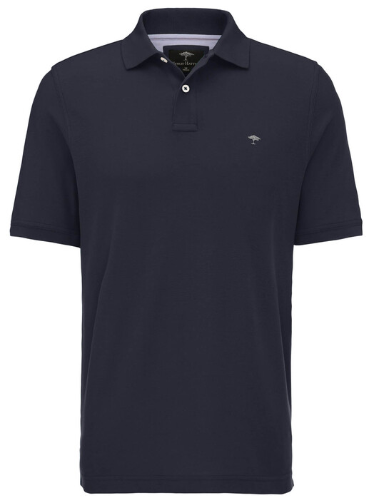 Fynch-Hatton Uni Polo Cotton Poloshirt Navy