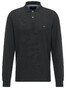 Fynch-Hatton Uni Polo Longsleeve Poloshirt Black