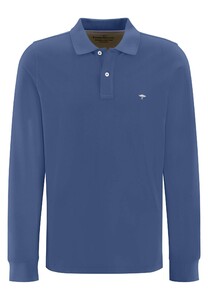 Fynch-Hatton Uni Polo Longsleeve Poloshirt Wave
