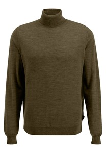 Fynch-Hatton Uni Rollneck Merino Pullover Deep Forest