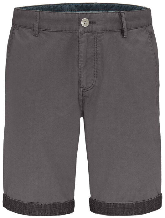 Fynch-Hatton Uni Shorts Garment Dyed Bermuda Asphalt
