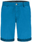 Fynch-Hatton Uni Shorts Garment Dyed Bermuda Crystalblue