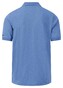 Fynch-Hatton Uni Slub Subtle Mélange Effect Poloshirt Crystal Blue