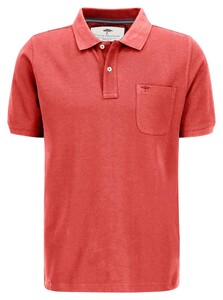 Fynch-Hatton Uni Supima Cotton Chest Pocket Polo Orient Red