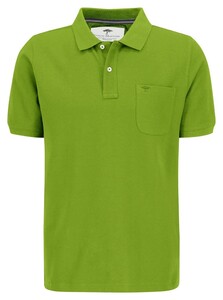 Fynch-Hatton Uni Supima Cotton Chest Pocket Poloshirt Leaf Green